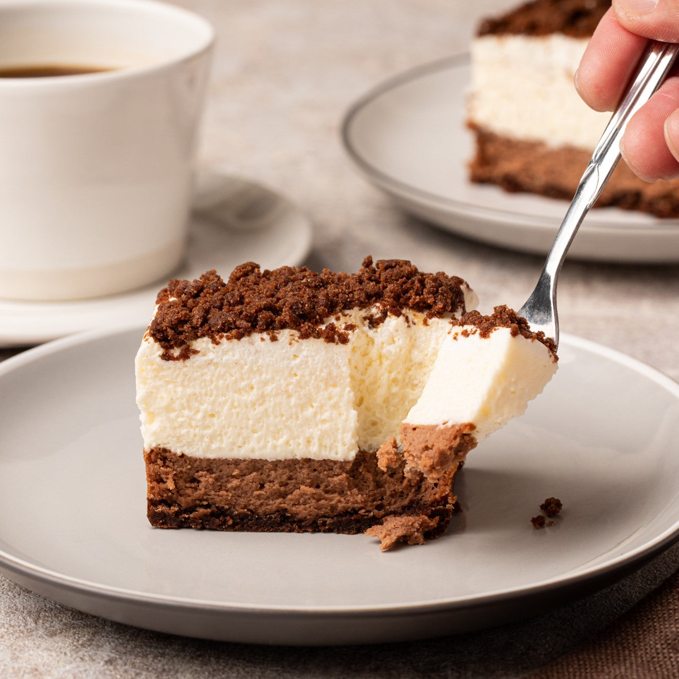 【バレンタイン限定】 北海道根釧 生クリーム仕立て とろけるショコラチーズケーキ