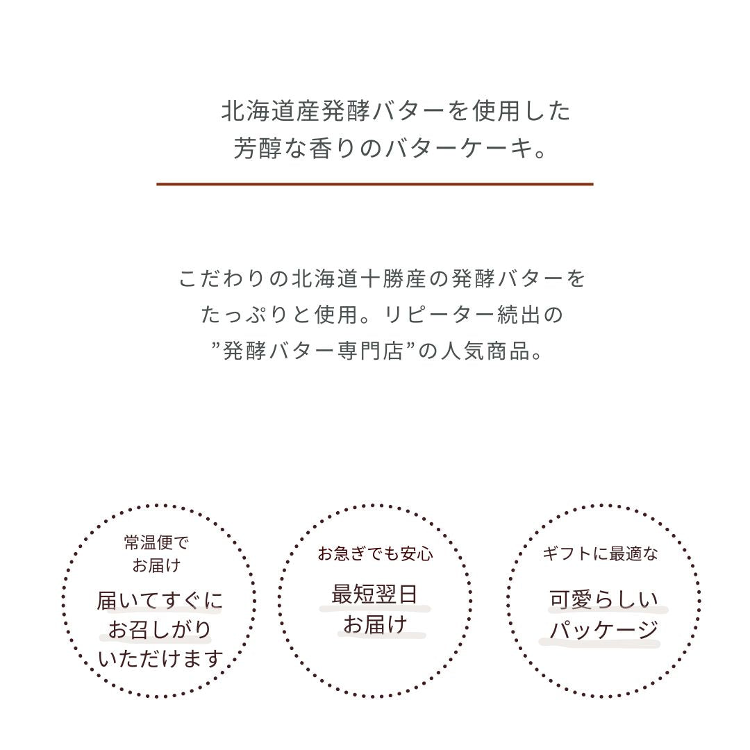 発酵バターケーキ/発酵バター専門店ハネル